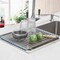 Seropy Roll Up Dish Drying Rack, Over The Sink Dish Drying Rack Kitchen Rolling Dish Drainer, Foldable Sink Rack Mat Stainless Steel Wire Dish Drying Rack for Kitchen Sink Counter (17.8''x11.8'')
